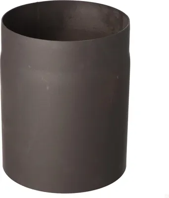 Image de Tube droit noir L-250 DN 200 Raccordement à une chaudière à combustible solide