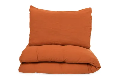 Produktbild von Musselin-Bettwäsche für Kinderbetten, rot, 2-tlg.