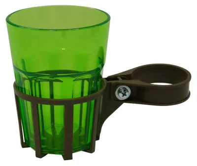 Image de ANGERER : Porte-gobelet pour balancelle Hollywood Mocca, gobelet vert