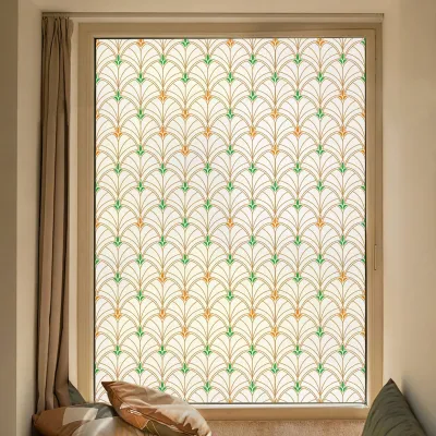 Productafbeelding van Decoratieve Raamfolie met Waaiervormig Patroon