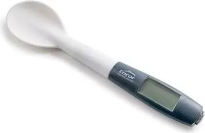Zdjęcie produktu dla Silikonowa łyżka kuchenna Lacor z termometrem do precyzyjnego gotowania i pieczenia