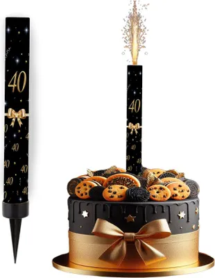 Produktbild von Tortenbrunnen GOLDEN RIBBON 40. Geburtstag 1 St.
