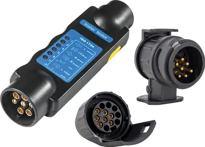 Produktbild von as-Schwabe Caravan Tester 7poliger Stecker & 7-polige Kupplung + Adapter