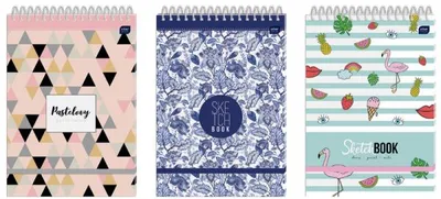 Produktbild von Interdruk Skizzenbuch / Sketch Book Spiralmosaik 242X340mm 80 Blatt