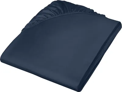 Produktbild von Colours Mako Satin Spannlaken Nachtblau 140 x 200 cm