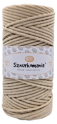 Produktbild von Baumwollkordel mit einem Kern 3mm 100m, Makrameegarn, Makrameekordel, Häkelkordel, Makrameekordel, Naturgarn, 3mm Kordel, geflochtene Baumwollkordel,