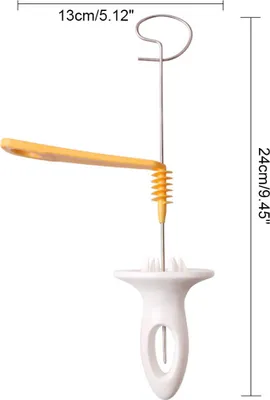 Image de Râpe à pommes de terre manuelle rotative en acier inoxydable et plastique Râpe à pommes de terre en spirale Outil de râpe à pommes de terre DIY