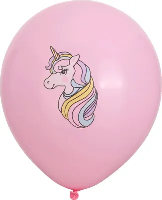 Produktbild von Luftballons Einhorn Motiv 30cm Rosa Weiß 12er Set
