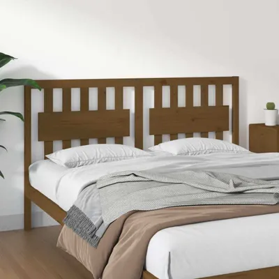 Produktbild von vidaXL Kopfteil Honigbraun 155,5x4x100 cm Massivholz Kiefer - Kopfteil - Kopfteile - Bettkopfteil - Holzkopfteil