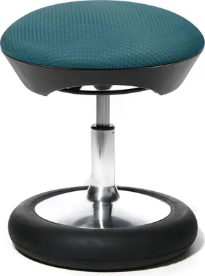 Produktbild von Kinderhocker Topstar Drehhocker ergonomisch Sitness Kid 20 Net drehbar, höhenverstellbar, chrom/petrol