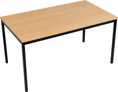 Produktbild von Mehrzwecktisch 140x80 cm Buche Nachbildung/schwarz