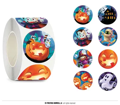 Produktbild von Rolle 200 Halloween-Aufkleber