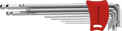 Produktbild von Swiss Tools Winkelschraubendreher-Satz im Kunststoffhalter 9-tlg. 1,5-10mm DH Kugelkopf