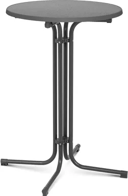 Produktbild von Royal Catering Stehtisch - Ø 70 cm - klappbar - grau -