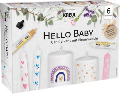 Obrázok produktu pre KREUL 49758 KREUL Pero na sviečky "Hello Baby", sada 6 ks
