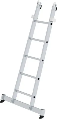 Produktbild von Günzburger Steigtechnik Sprossen-Glasreinigerleiter mit nivello-Traverse Unterteil 5 Sprossen - 012005