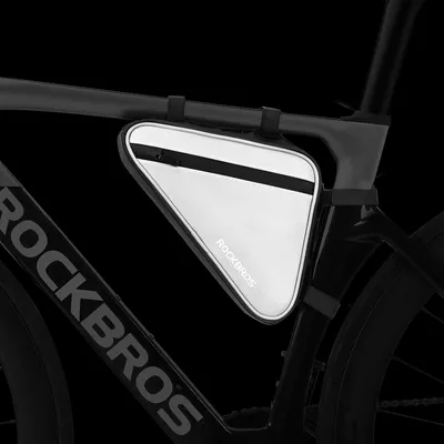 Obrázok produktu pre ROCKBROS Trojhranná taška na rám bicykla 0,9 l Reflexná strieborná