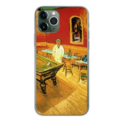 Produktbild von MuchoWow® Handyhülle Schutzhülle Hülle für iPhone 11 Pro Das Nachtcafé - Vincent van Gogh Silikon Softcase Handy Hülle - Handy