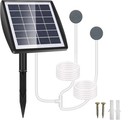 Zdjęcie produktu dla Akcesoria akwariowe, 2 W, pompa solarna, akumulator 2200 mAh, przeznaczona do akwariów, akcesoria dla ryb, aerator