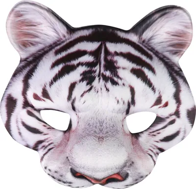 Produktbild von Weiße Maske mit Tigermotiv