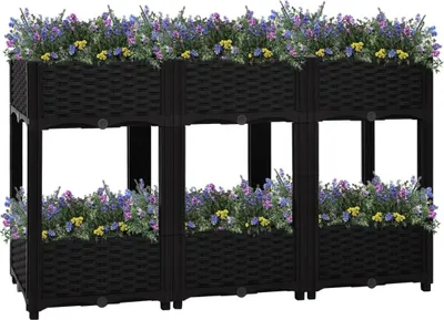 Produktbild von The Living Store Hochbeet 120x40x71 cm Polypropylen