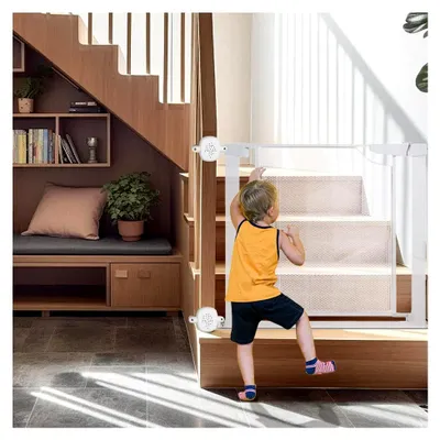 Produktbild von Treppensicherheitszubehör für Babys - 2-teiliges Montageset zur Kindersicherung