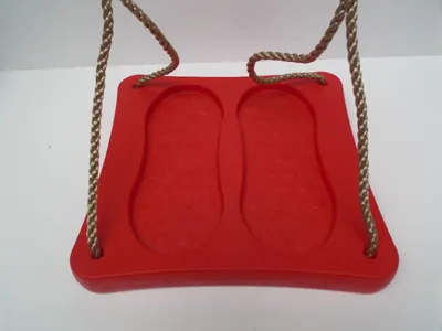 Produktbild von Fußschaukel 36x36x4 cm pp Seil rot - Hermic