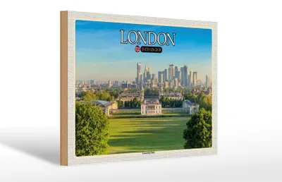 Produktbild von Holzschild Städte Greenwich Park England London 30x20cm