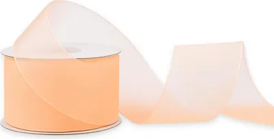 Produktbild von Organzaband 38mm x 25m Rolle Apricot