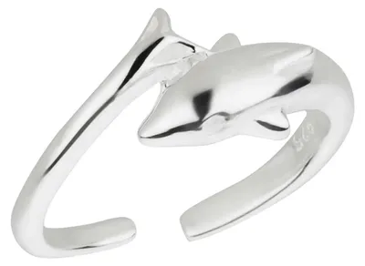 Produktbild von Zehenring Zehring Delfin 925 Silber Grösse verstellbar