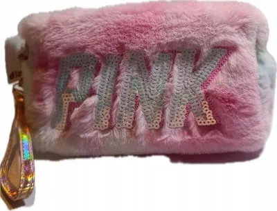 Produktbild von Plüsch Federmappe Kosmetiktasche für Mädchen Rosa