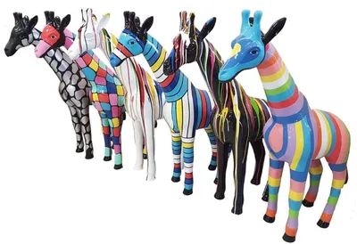 Produktbild von Abstrakte Deko Figur Statue Skulptur 115cm Figuren Statuen Skulpturen Giraffe