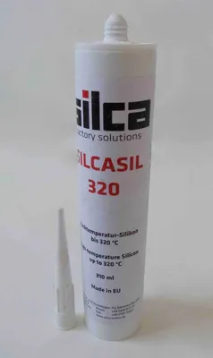 Produktbild von Hochtemperatursilikon 320°C hitzebeständig SCHWARZ Kartusche