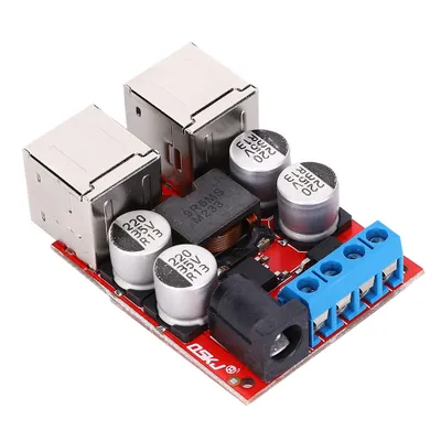 Produktbild von DC-DC Step-Down Spannungswandler 5V 8A – Power Supply Modul für Auto 12V/24V, 4 USB Anschlüsse, Handyladegerät