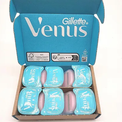 Zdjęcie produktu dla Gillette Venus Comfortglide shave LADIES Spa Breeze 10 ostrzy WYMIANA Folia ochronna
