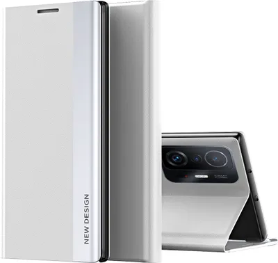 Obrázek produktu pro Xiaomi Mi 11T Pro Pouzdro, MagnetickéPolyuretanKožené Pouzdro s Funkcí Stojánku pro Xiaomi Mi 11T / Mi 11T Pro Bílý