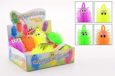 Produktbild von 24 lustiges Spielzeug 12 cm Raupe mit Licht 24252