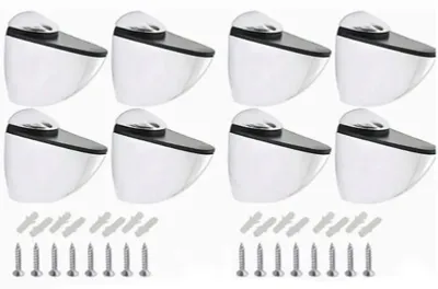 Produktbild von 8 Stück Glasklemmen-Clip-Halter für Rahmen, Regal, Zinklegierung, verstellbarer Laminatplatten-Halterungsverbinder
