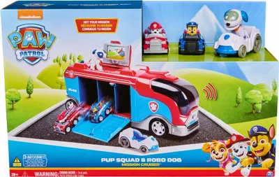 Image de Spin Master Paw Patrol Mission Cruiser Pawkator avec Chase, Marshall et Robo-Dog son et lumière
