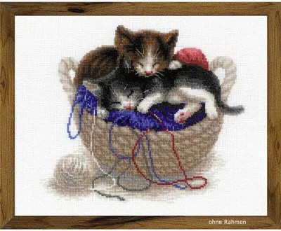 Obrázek produktu pro Riolis - sada křížkového vyšívání "Kitten in a basket"