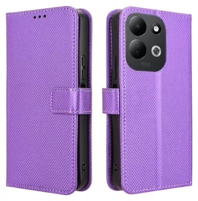 Immagine prodotto di Custodia a libro in ecopelle con design a diamanti per Xiaomi Redmi 17 4G / 5G