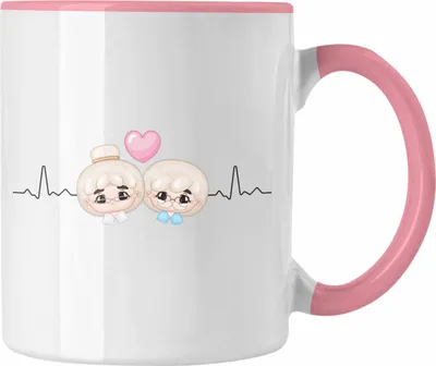 Produktbild von Trendation - Altenpflegerin Herzschlag Tasse Geschenk Beste Altenpflege (Rosa)