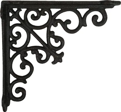 Produktbild von Regalträger Rustikal Regalhalter Regalwinkel Gusseisen Schwarz 18x18cm