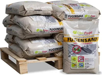 Produktbild von ÖkoFuge Fugensand Natur 20kg x 15 Sack 300kg Palette