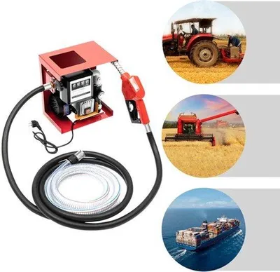 Image de Pompe diesel de transfert, avec moteur de 550W et débit de 60 litres par minute, pour carburants et machines