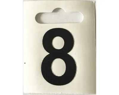 Obrázek produktu pro Samolepka číslo Folie "8", 50 x 65 mm