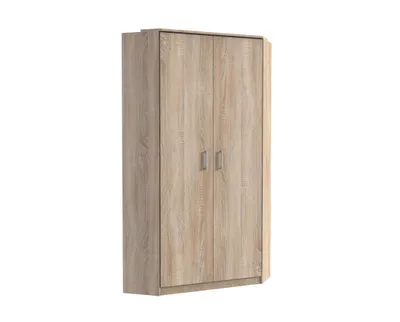 Produktbild von Kleiderschrank Click in Eiche Sägerau - Eckkleiderschrank ohne Spiegel