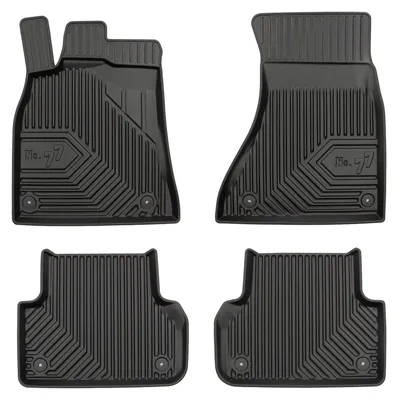 Image de Tapis de sol en caoutchouc pour Audi A5 Sportback 8T 2009-2016 (liftback) – 4 pièces, noirs, sur mesure