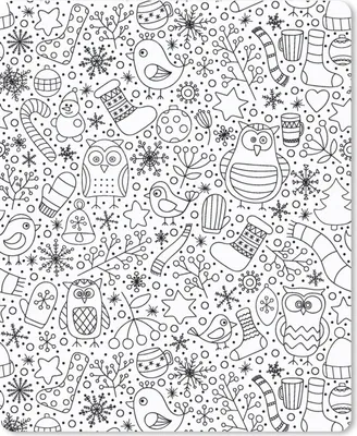 Produktbild von MuchoWow® Mauspad Mousepad Design - Winter - Schwarz - Weiß - Weihnachten 30x40 cm - Mousepads - Maus Mat - Pad - Mausunterlage - Mausmatten
