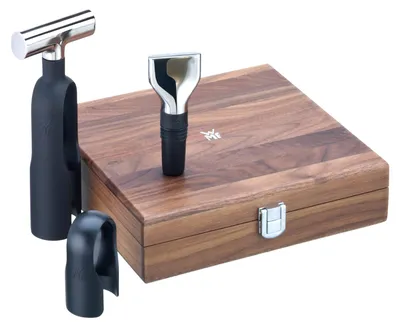 Produktbild von WMF 0662856040, Metall, Kunststoff, Holz, Schwarz, Walnuss